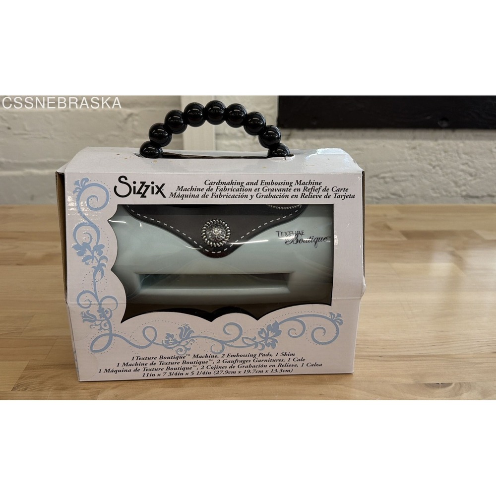 Sizzix Texture Boutique Cardmaking and Embossing Machine 656225 New In Box